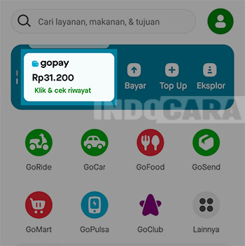 Gopay - Klik & Cek Riwayat